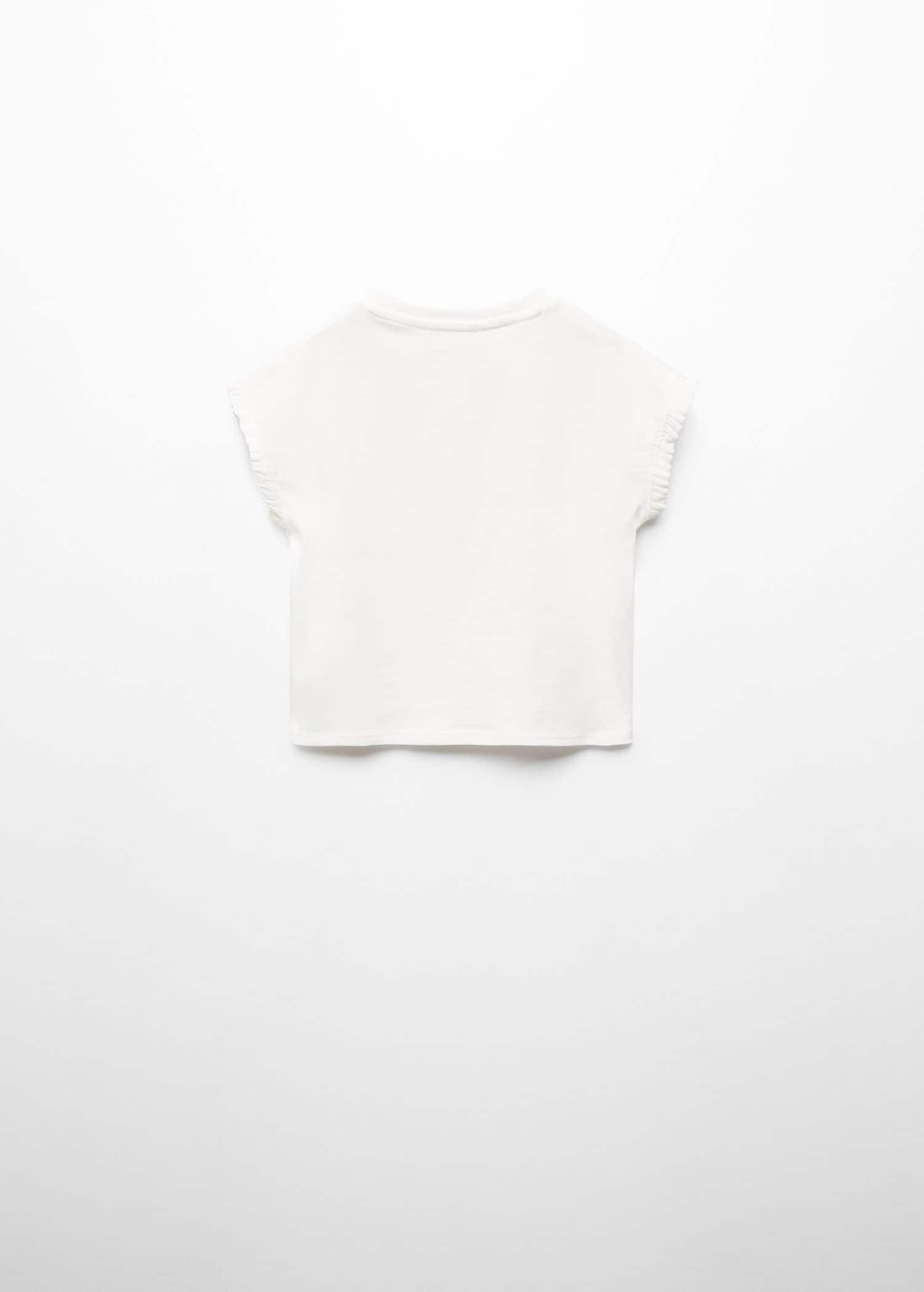 Mango - White Fringes Printed T-Shirt, Kids Girls