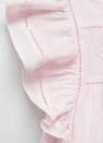 Mango - Pink Ruffled Open-Work Dress, Kids Girls