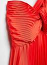 Mango - Red Asymmetrical Pleated Dress
