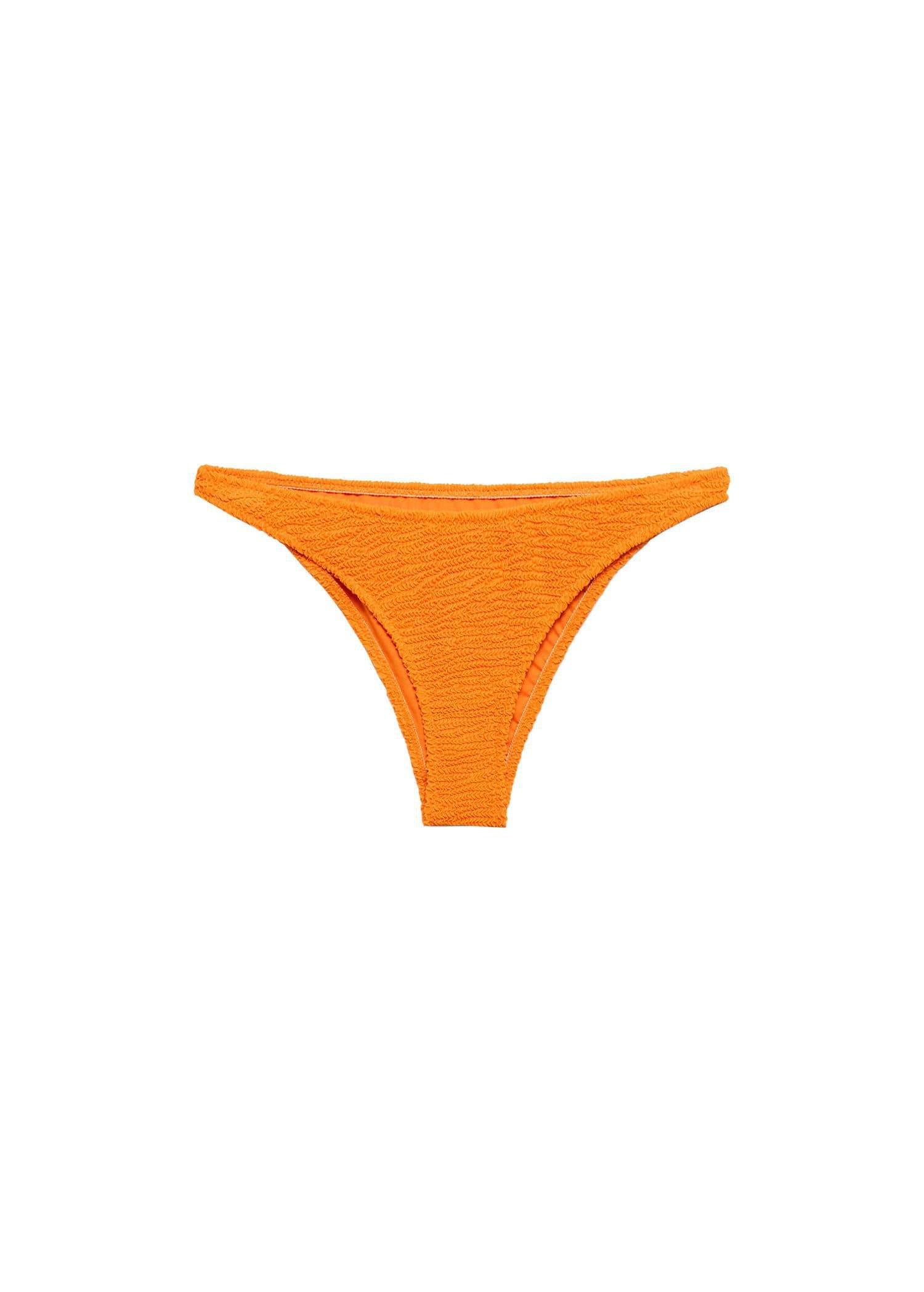Mango - Orange Textured Bikini Bottom