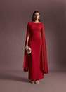 Mango - Red Ruffled Sleeve Dress