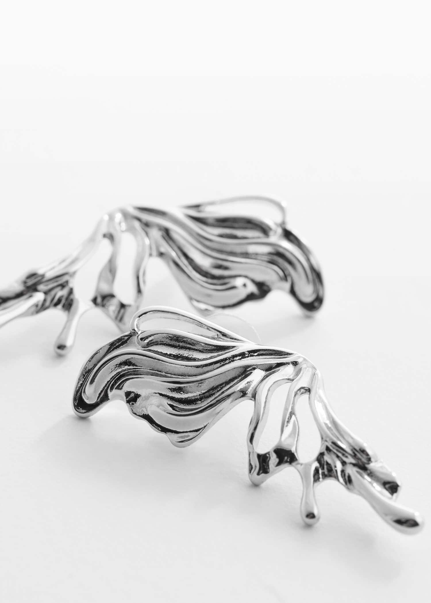 Silver Butterfly Earrings, , large image number 0
