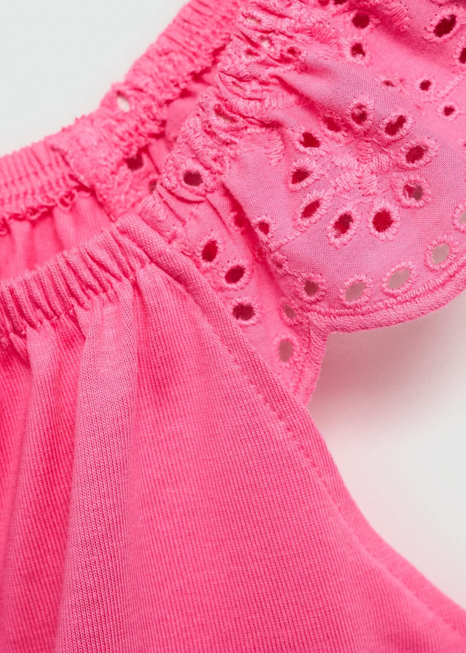 Mango - Pink Palm-Print Jumpsuit, Kids Girls