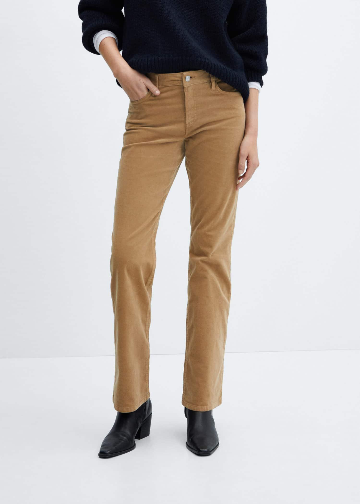Flared trousers sale with belt loops