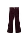 Mango - Red Mid-Rise Corduroy Trousers