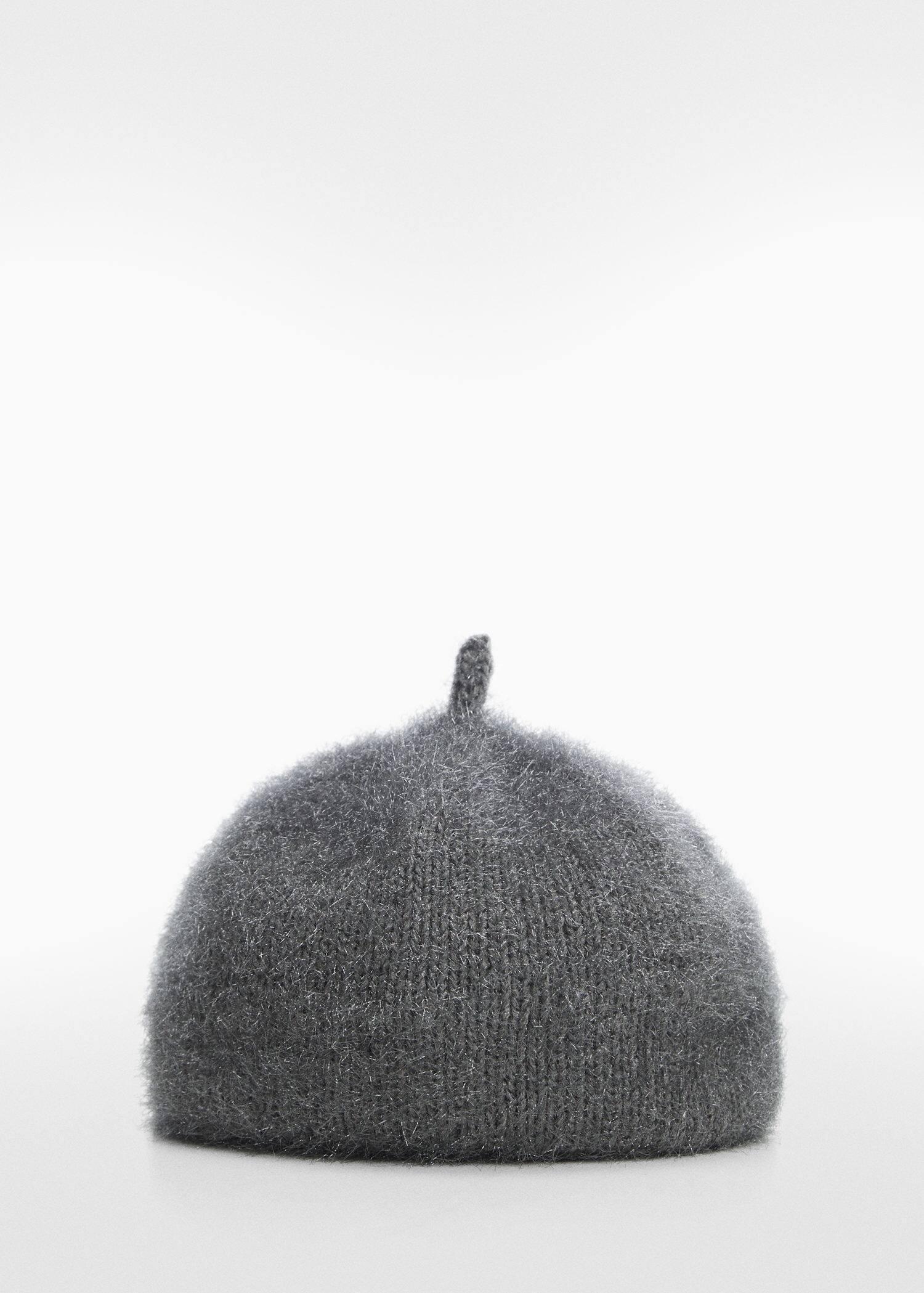 Grey Fur-Effect Beret, , large image number 2