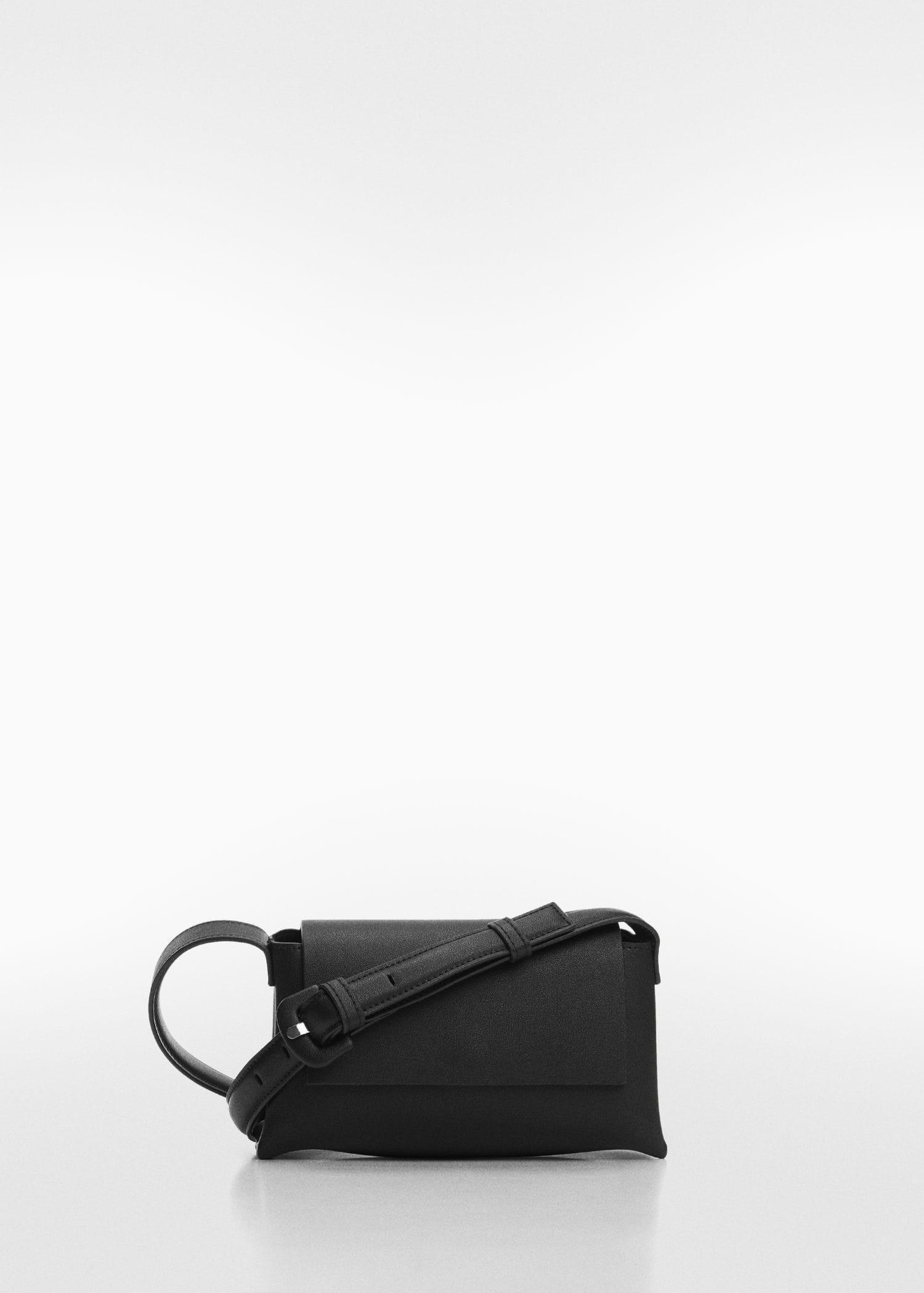 Mango - Black Crossbody Bag With Flap