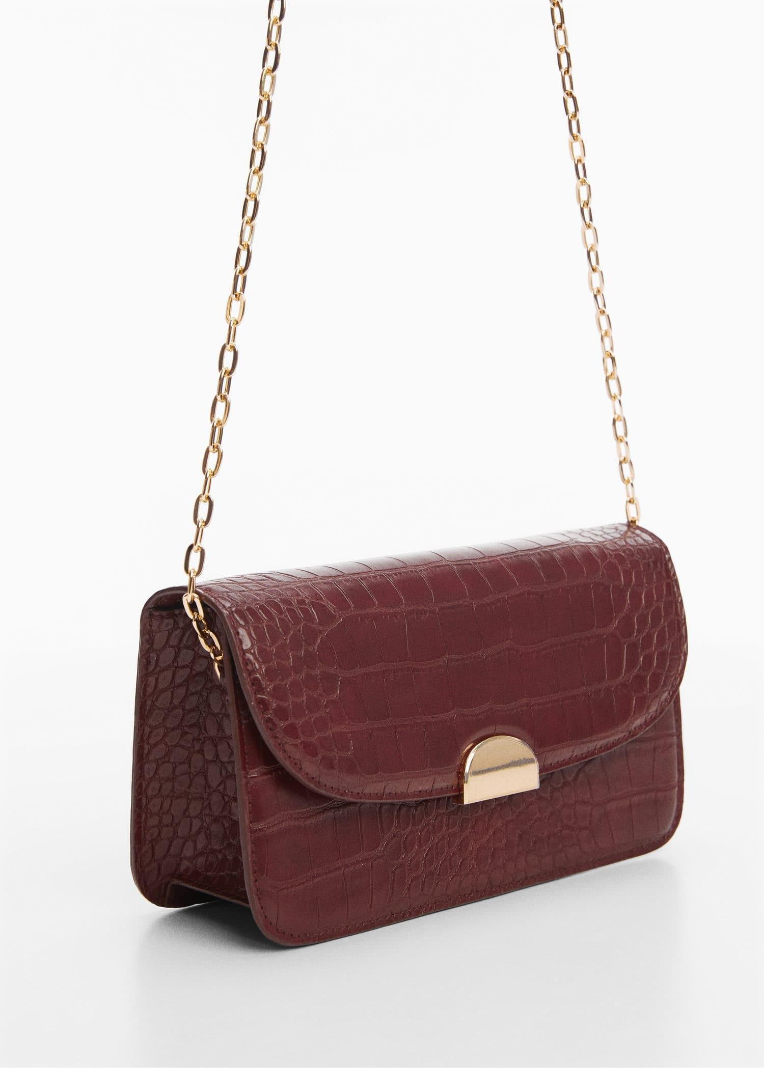 Red Coco-Effect Chain Bag, , large