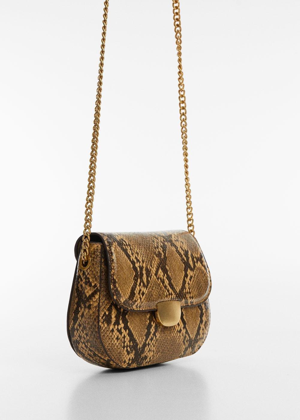 Mango - Brown Crossbody Bag With Flap