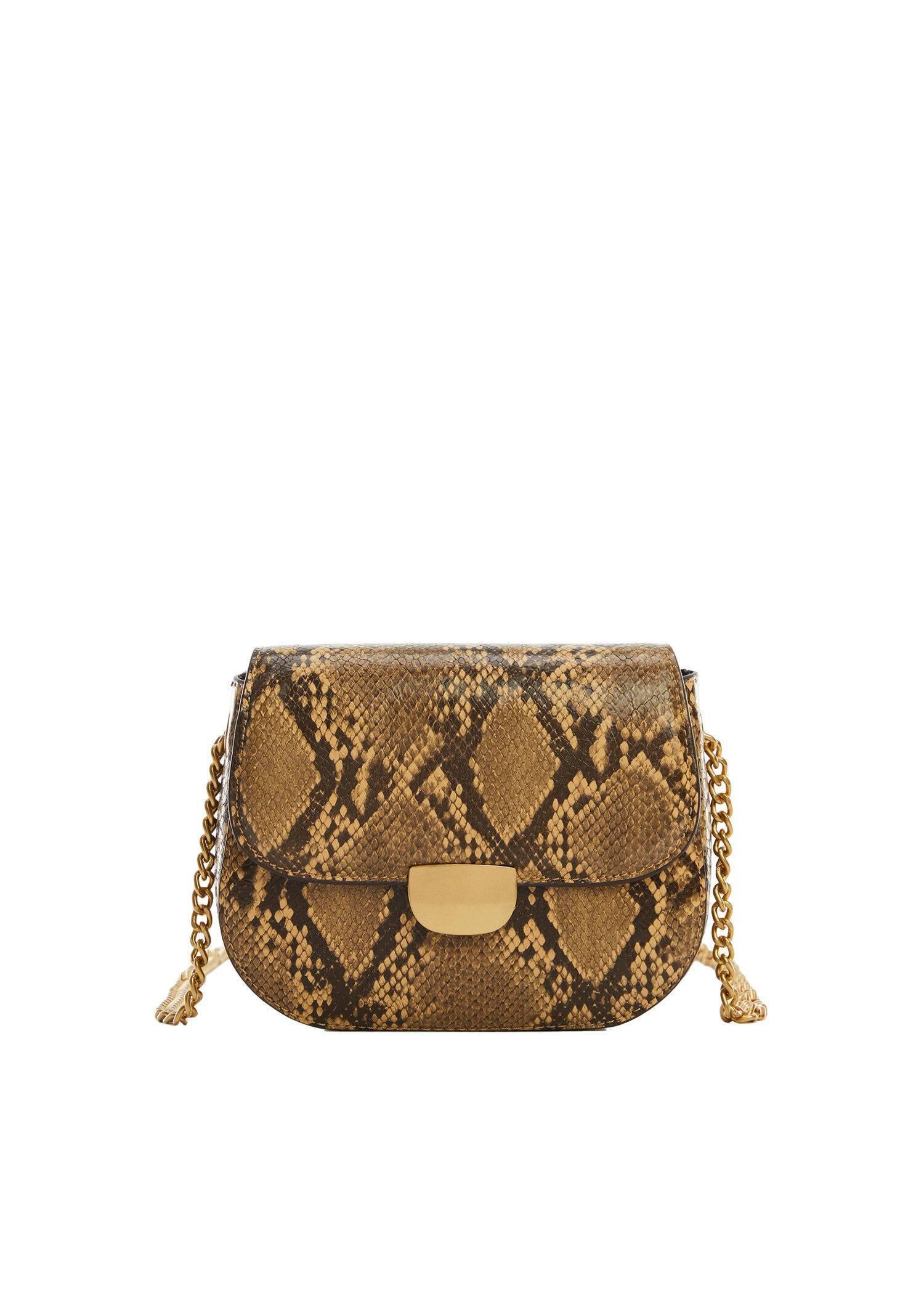 Mango - Brown Crossbody Bag With Flap