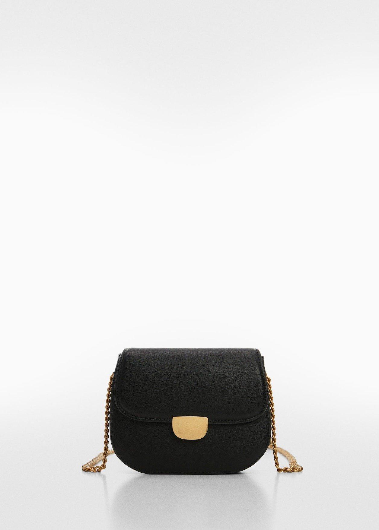 Mango - Black Crossbody Bag With Flap