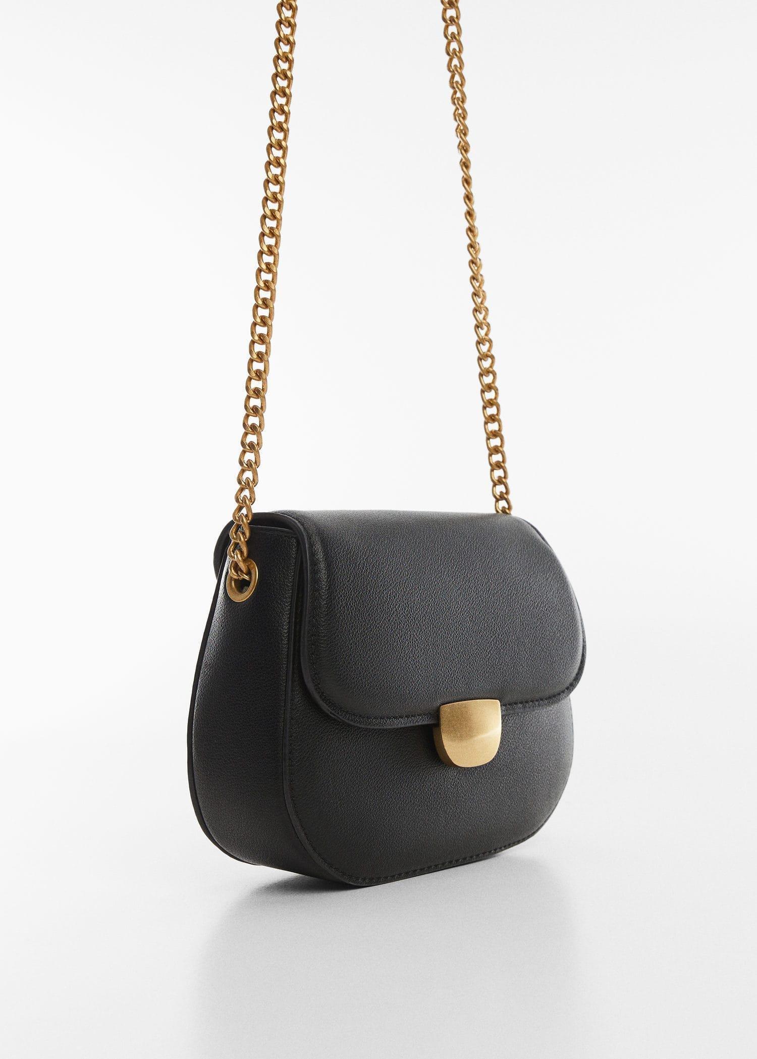Black Crossbody Bag With Flap, , large image number 1