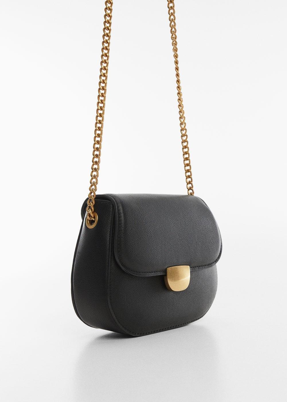 Mango - Black Crossbody Bag With Flap