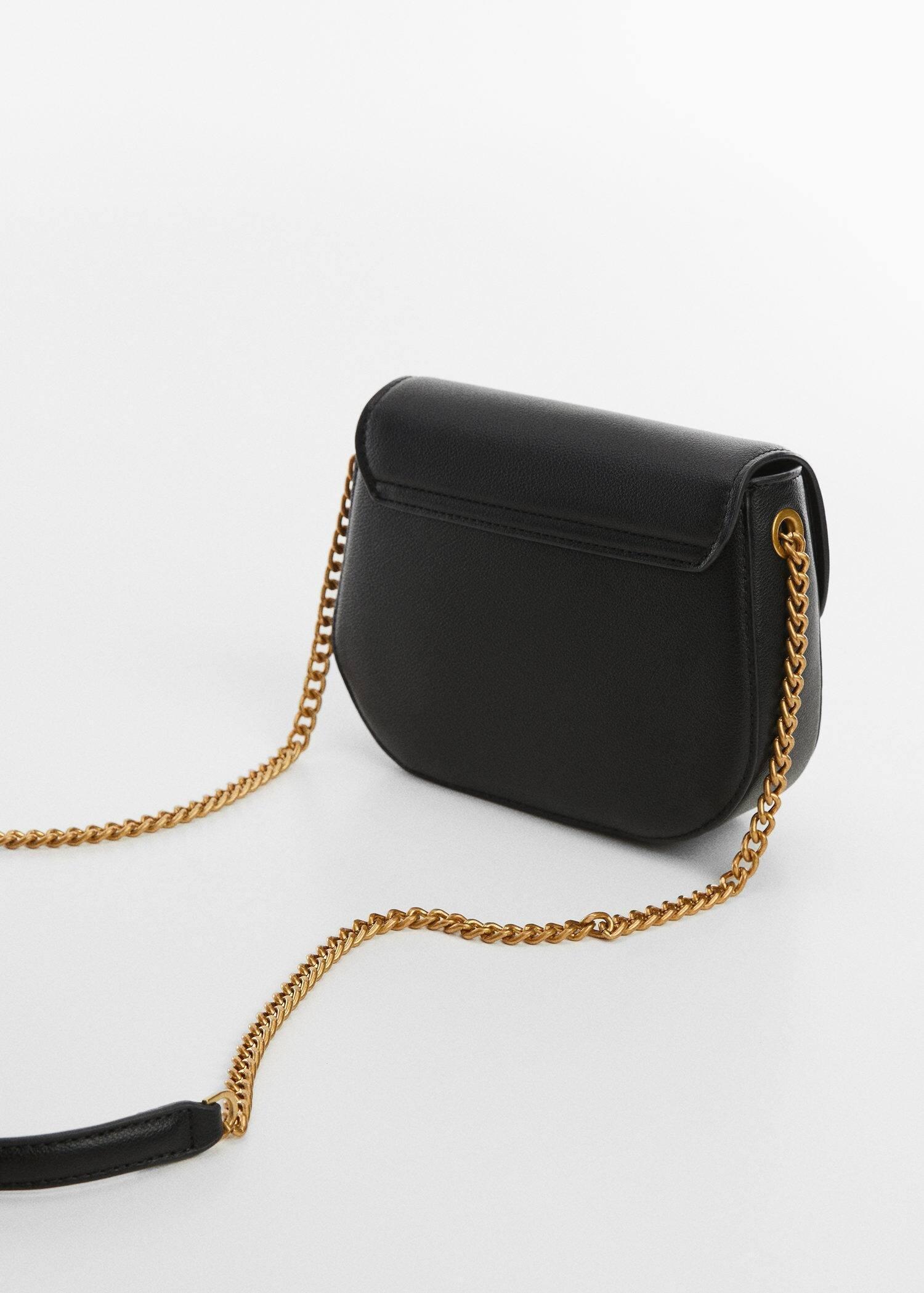 Mango - Black Crossbody Bag With Flap