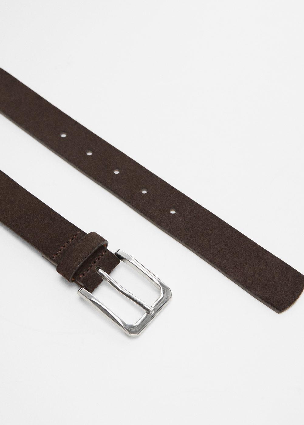 Mango - Brown Suede Belt