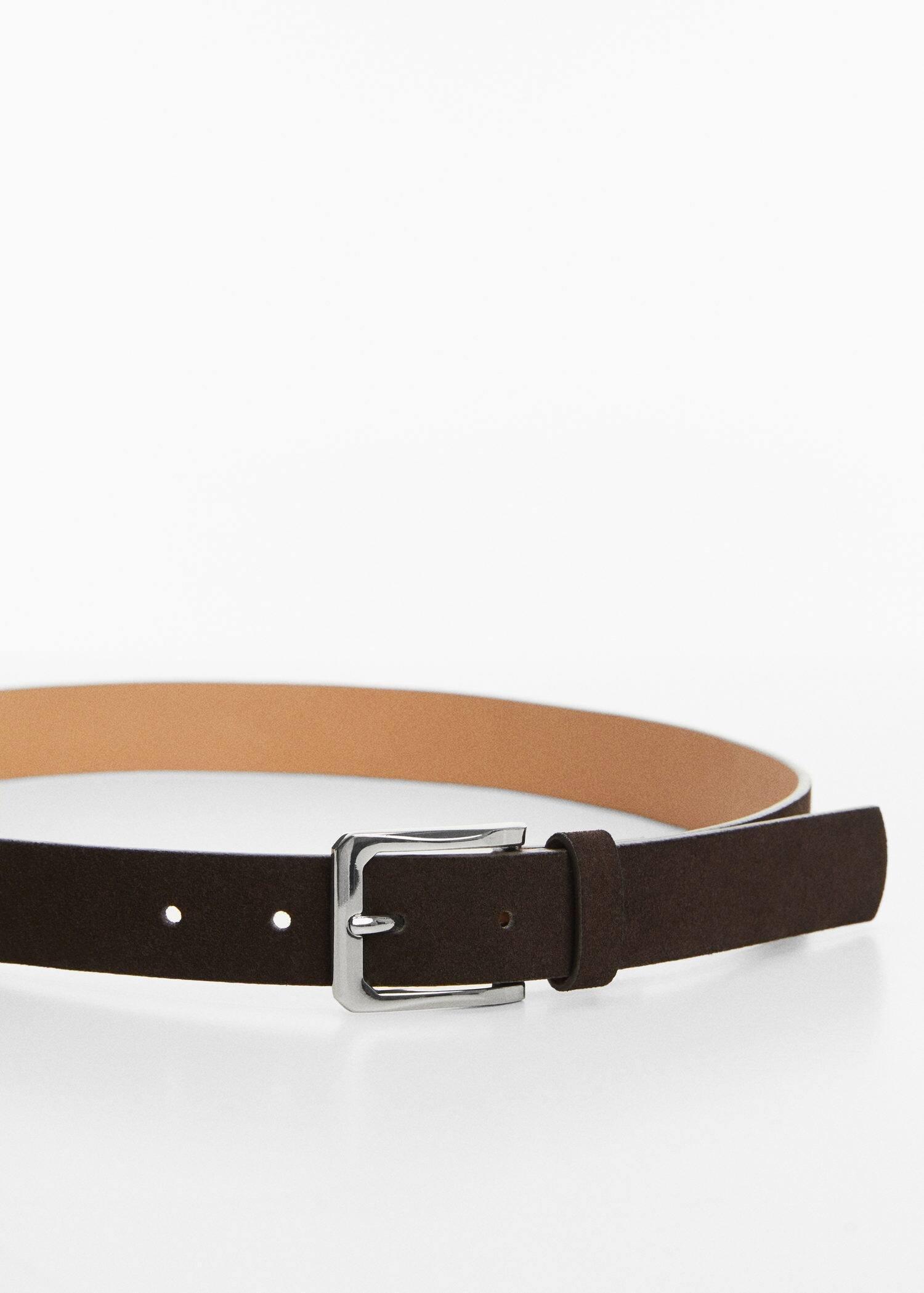 Mango - Brown Suede Belt