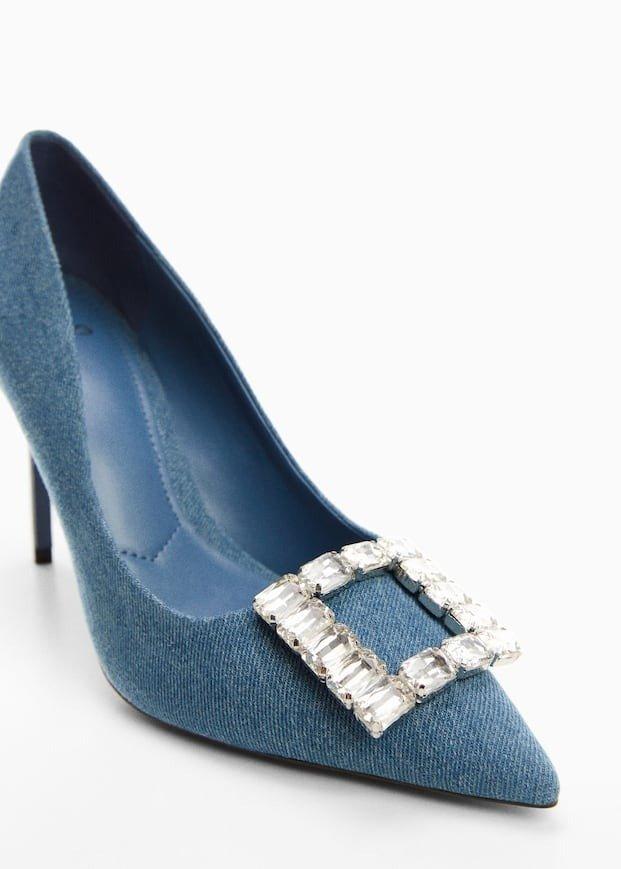 Mango - Blue Jewel Denim Shoe