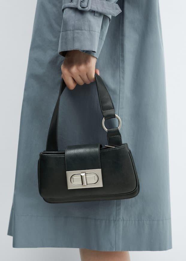 Mango - Navy Double Compartment Bag