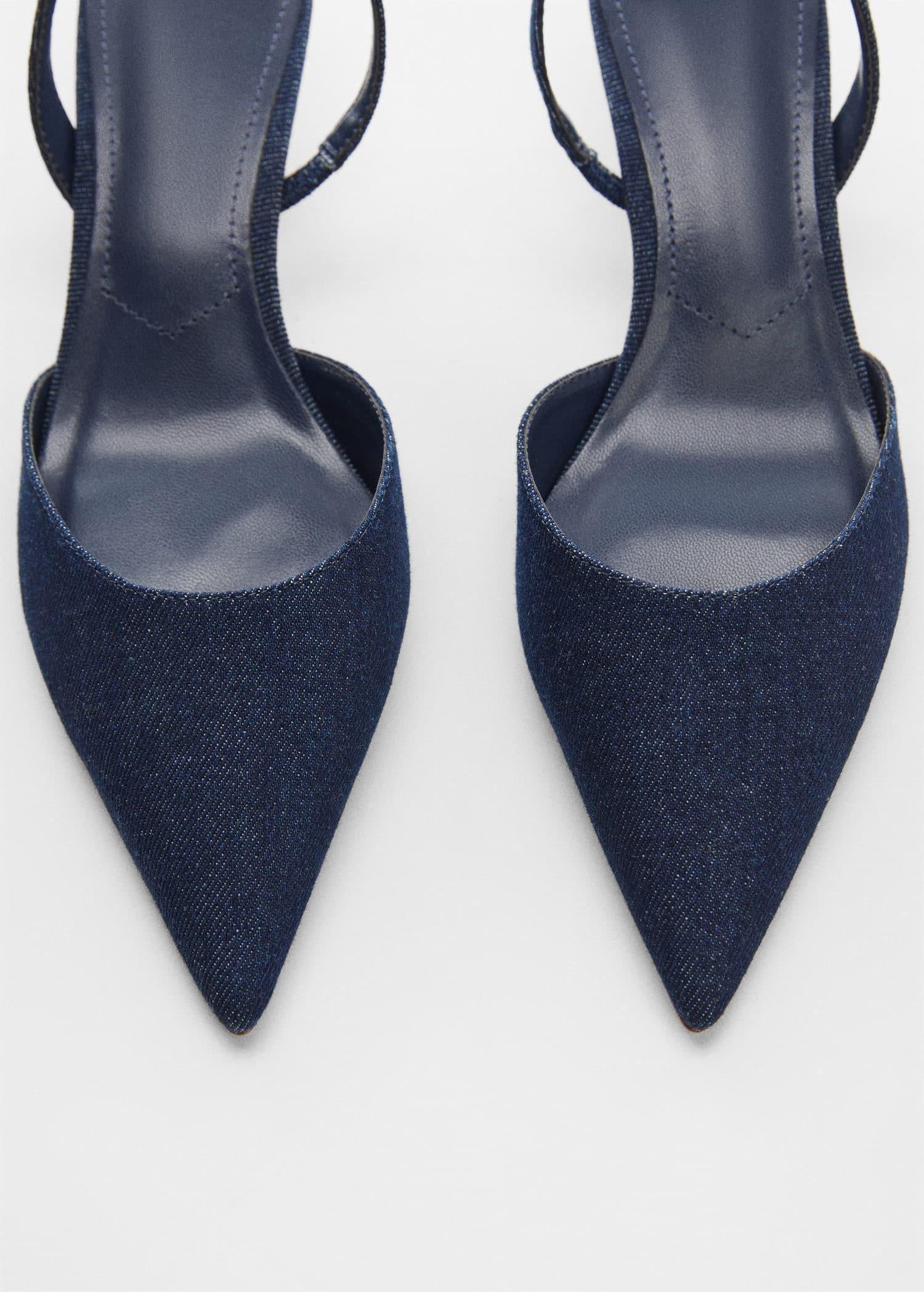 Mango - Blue Denim Sling Back Shoes