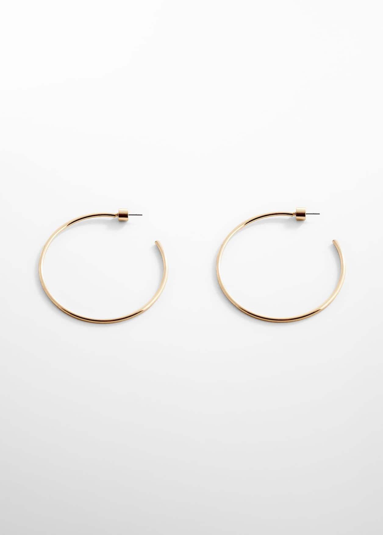 Mango - Gold Hoop Earrings