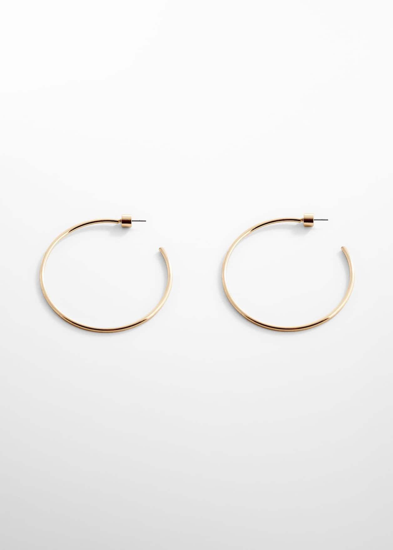Gold Hoop Earrings, , large image number 0