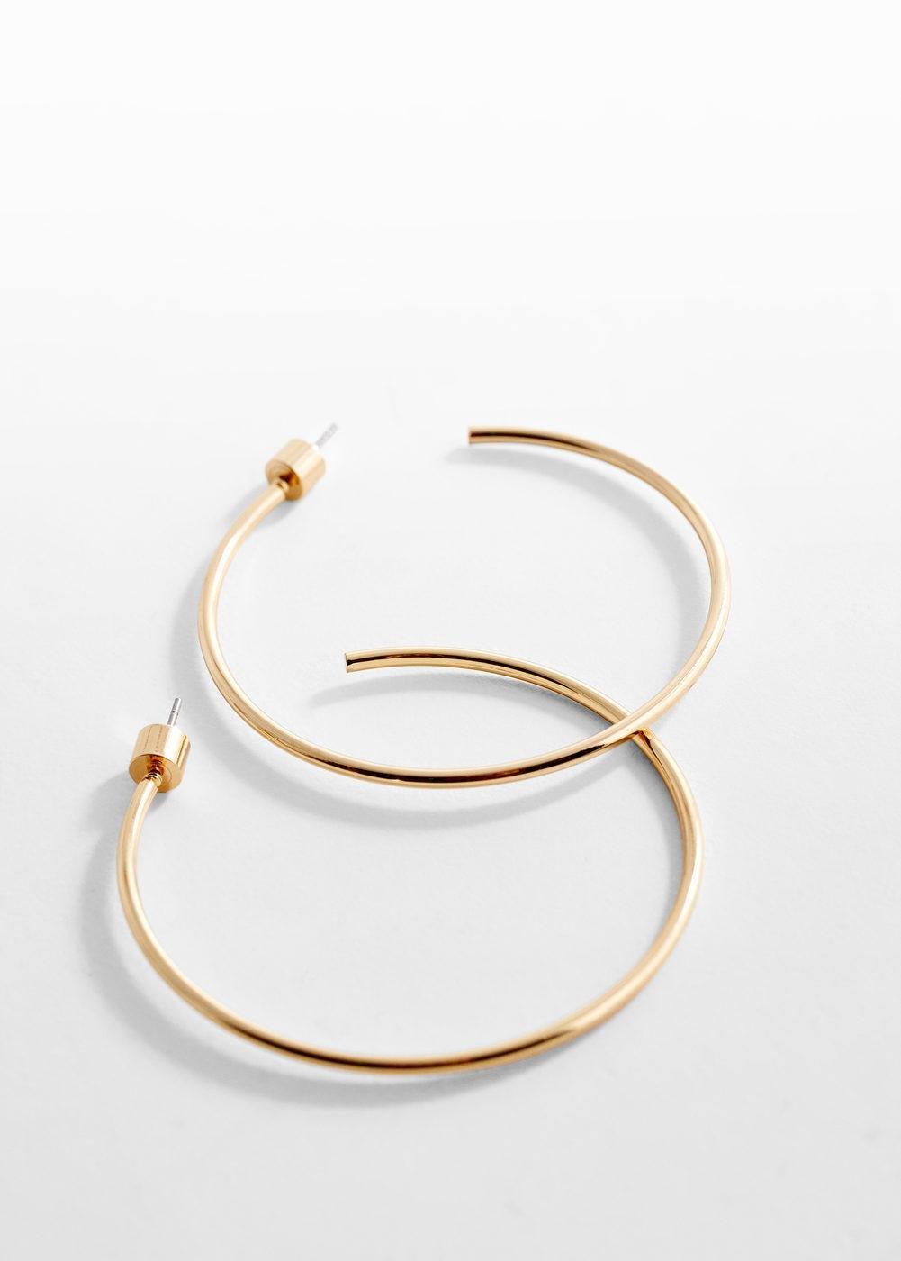 Mango - Gold Hoop Earrings