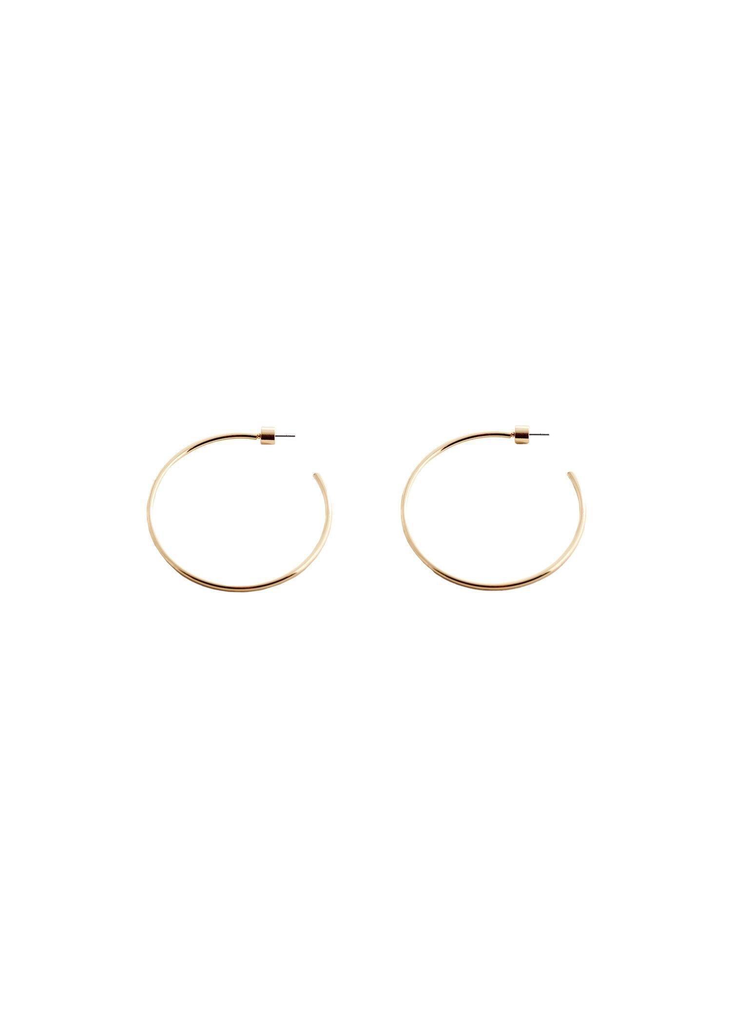 Mango - Gold Hoop Earrings