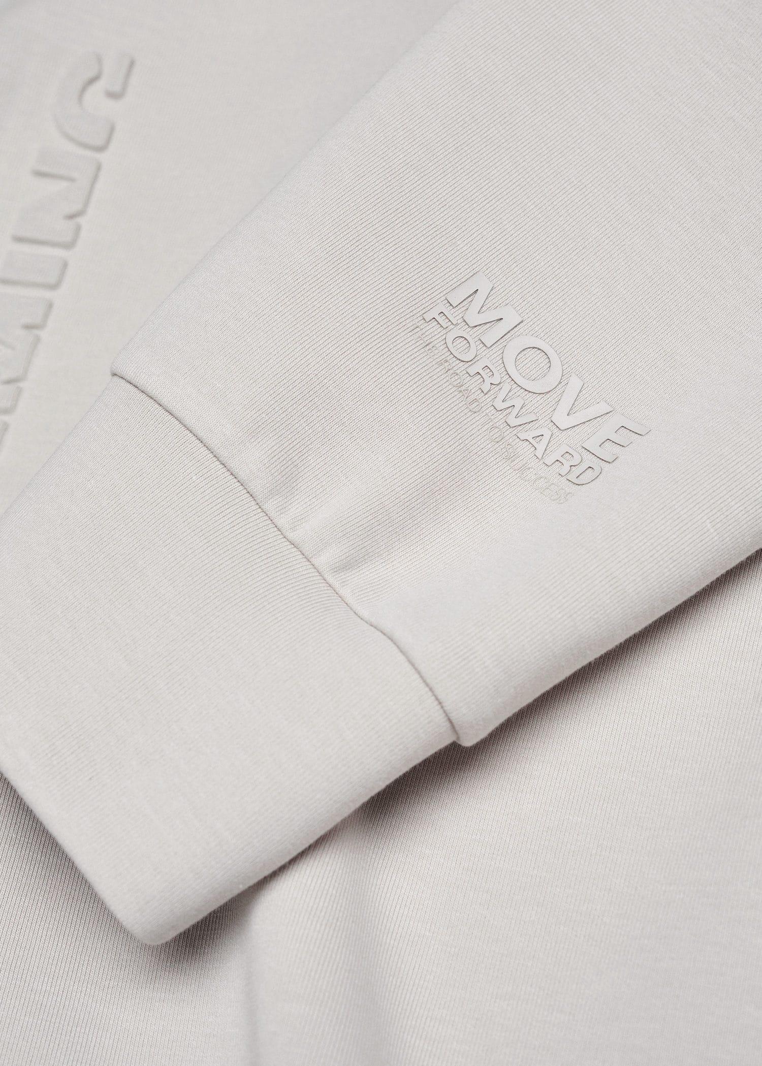 Mango - White Technical-Fabric Message Sweatshirt