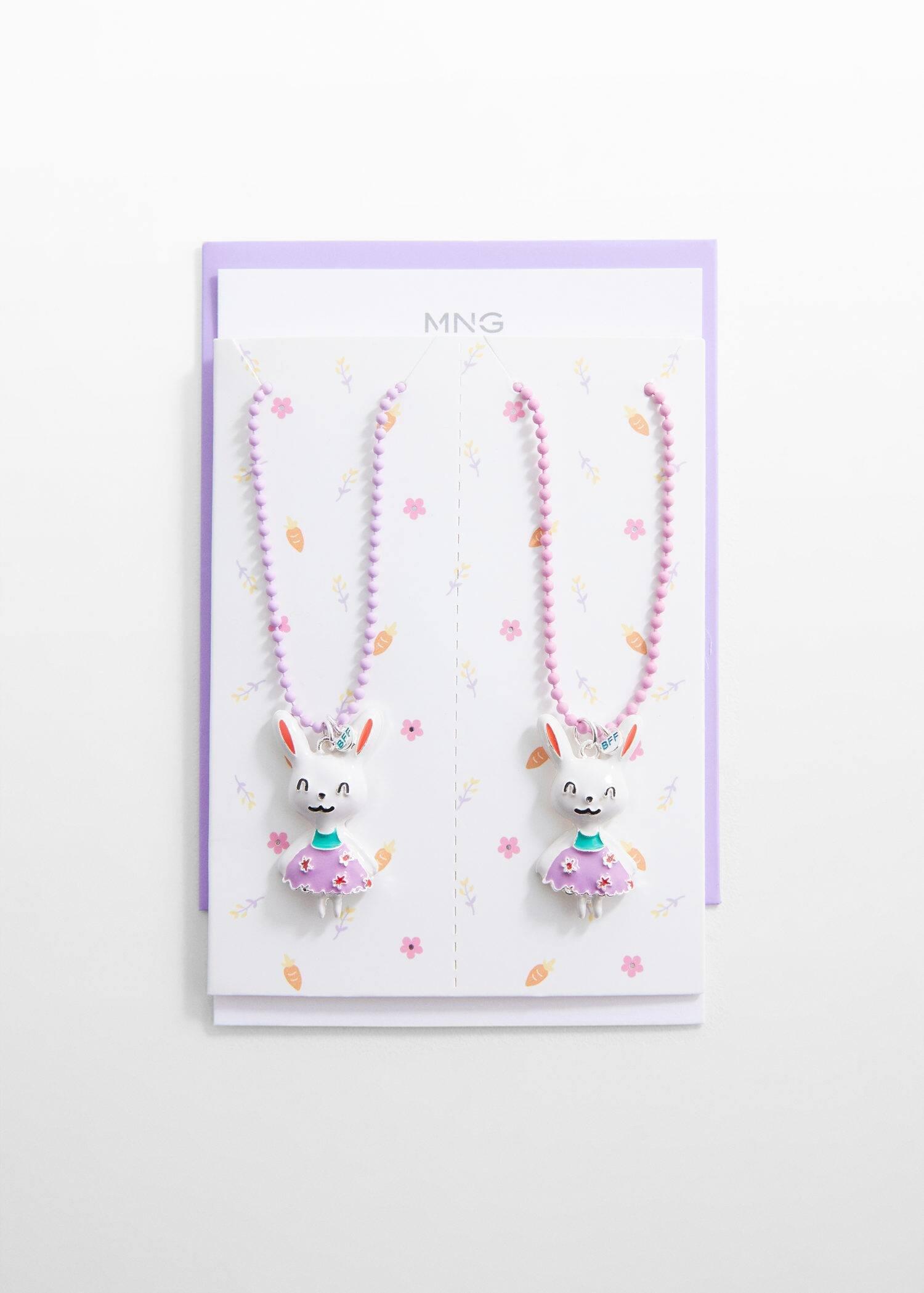 Pink Necklace, Kids Girls, Set Of 2, , large image number 0
