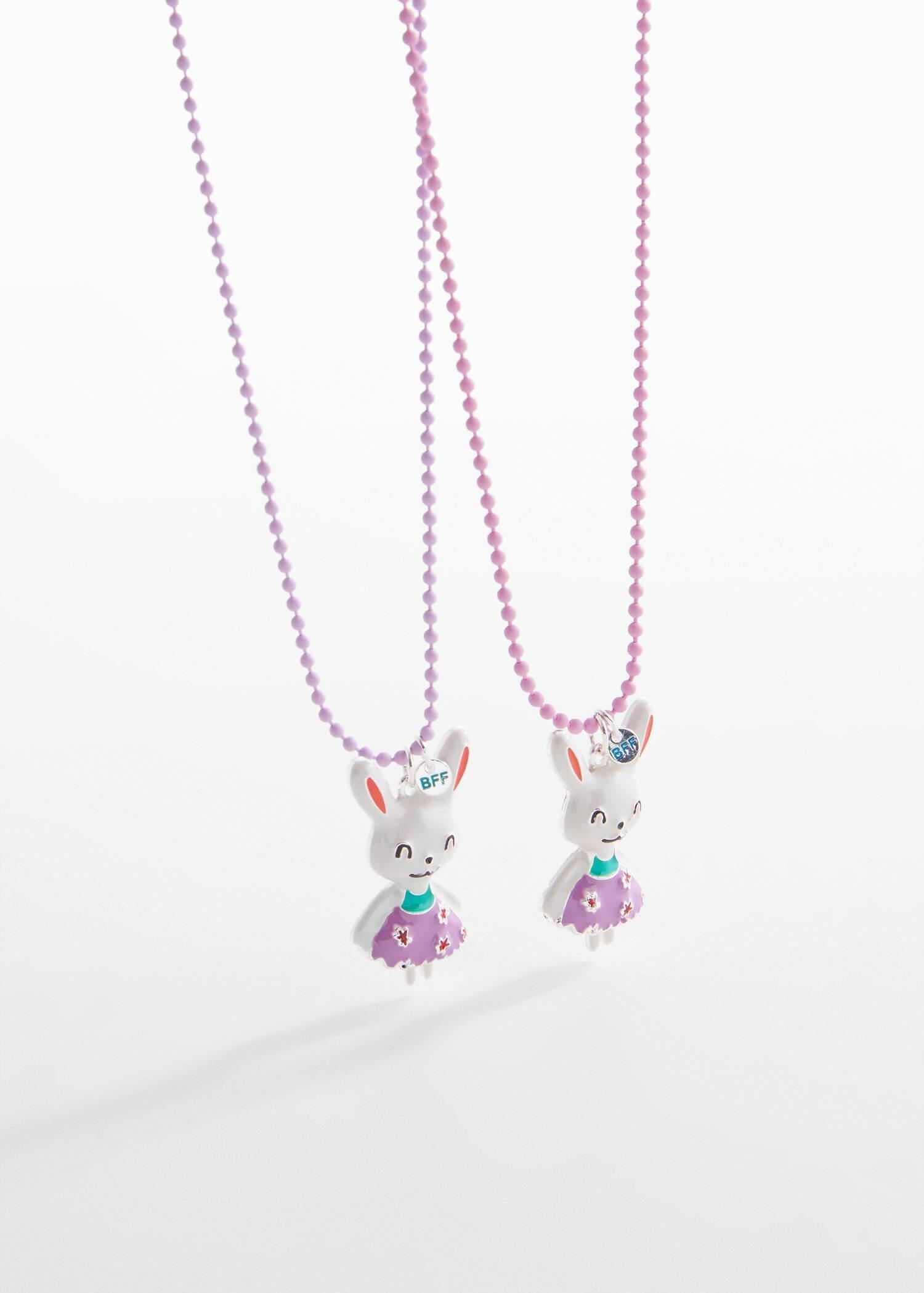 Pink Necklace, Kids Girls, Set Of 2, , large image number 1