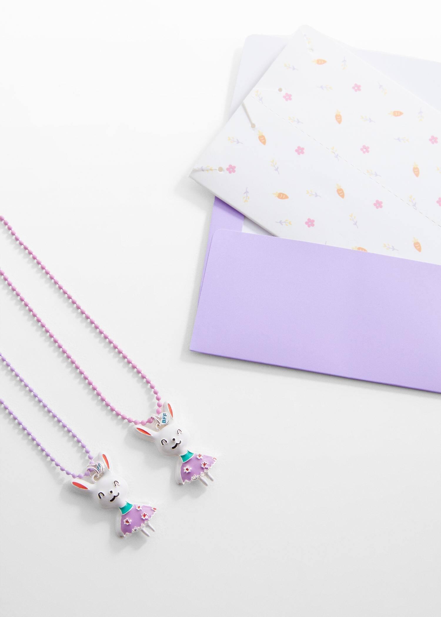 Pink Necklace, Kids Girls, Set Of 2, , large image number 2