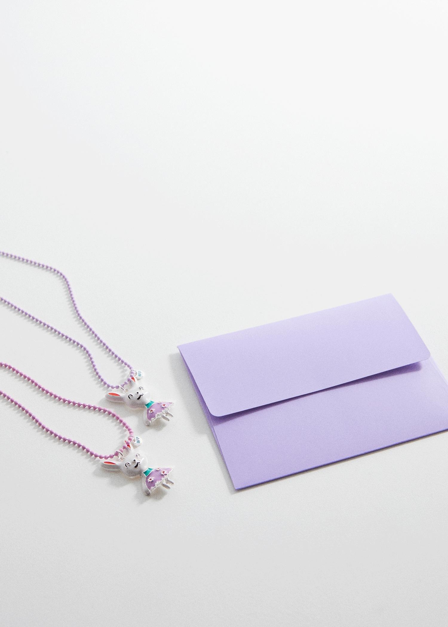 Pink Necklace, Kids Girls, Set Of 2, , large image number 4