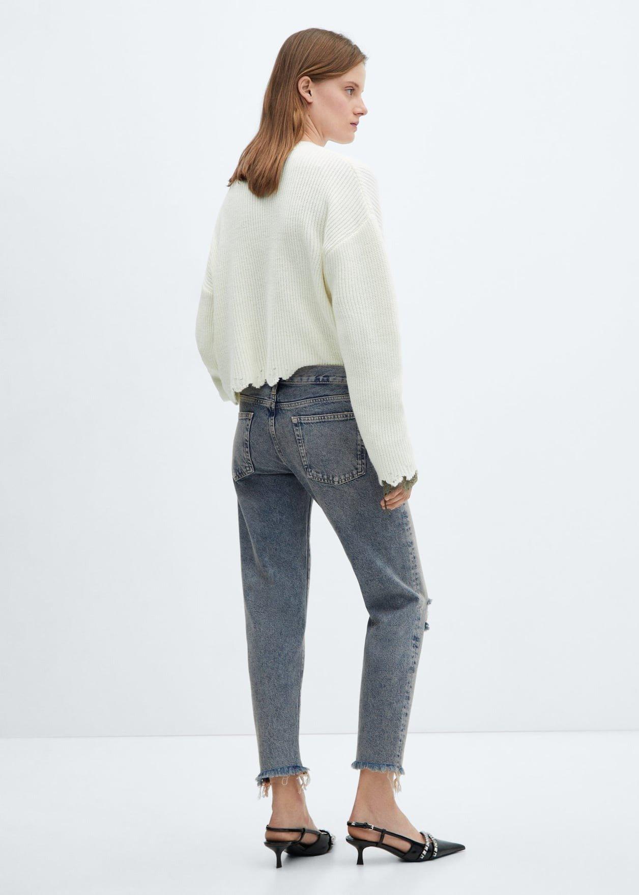 Mango - Blue Low-Rise Girlsfriend Jeans