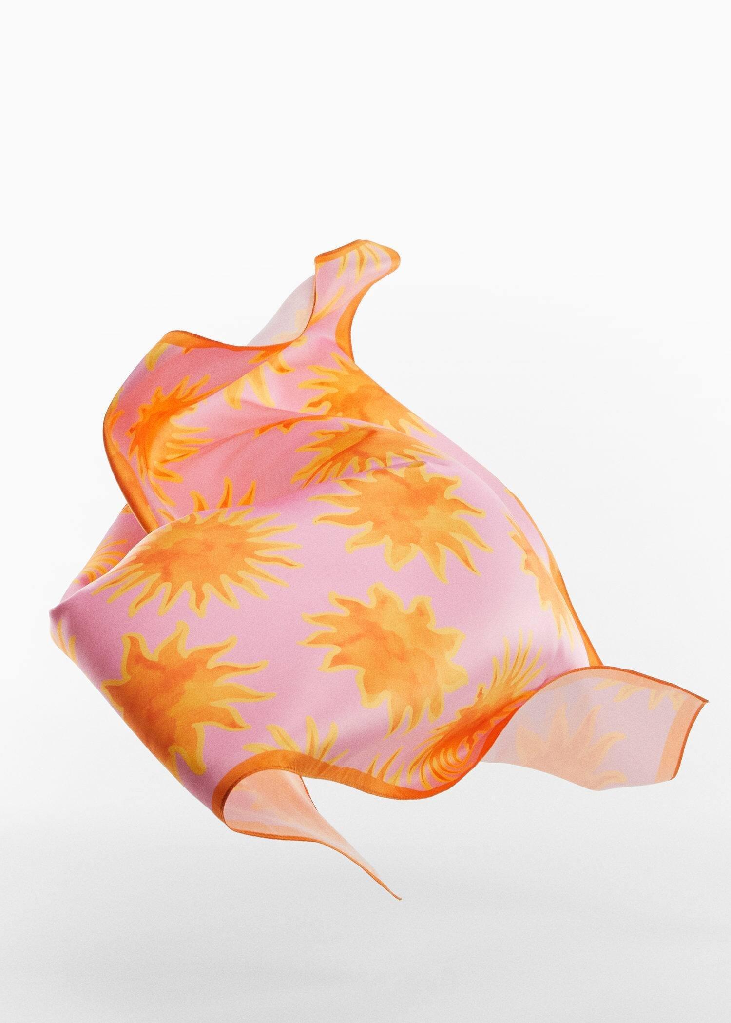 Pink Bicolour Printed Scarf, , large image number 2