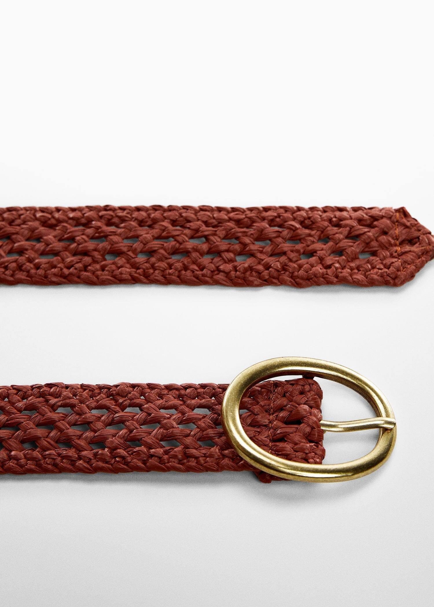 Mango - Orange Metal Buckle Belt