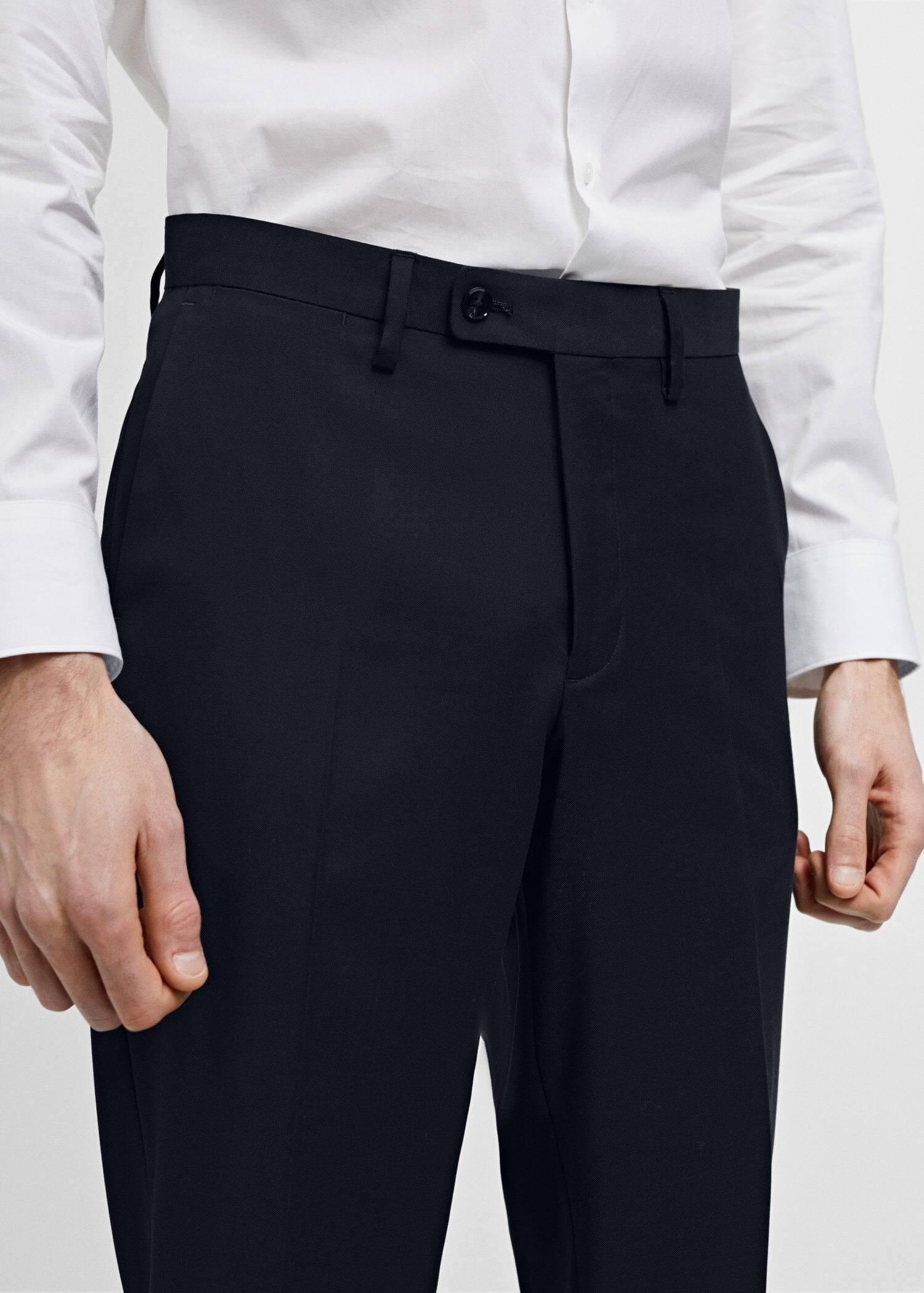 Mango - Navy Suit Trousers