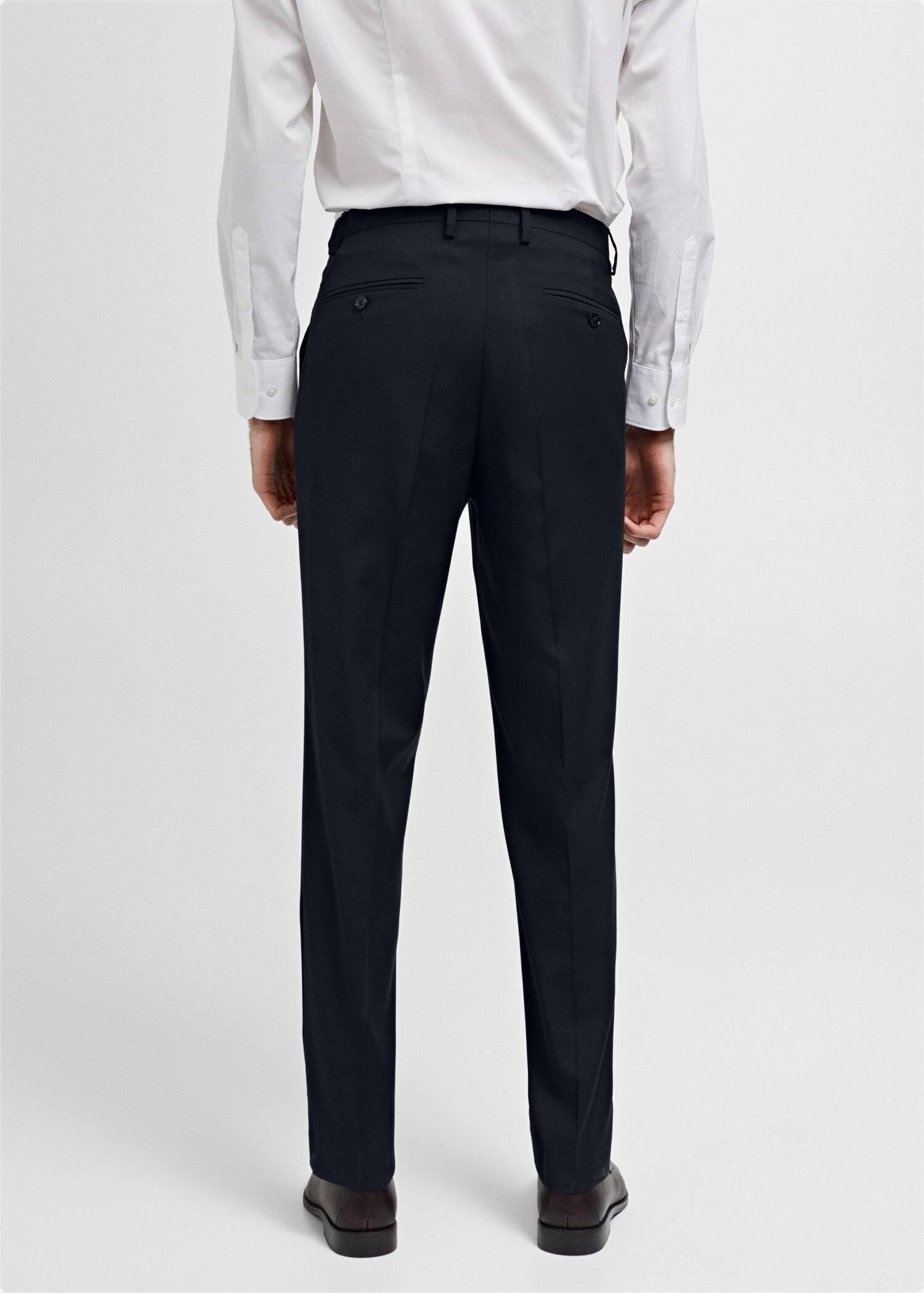 Mango - Navy Suit Trousers