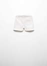 Mango - Cream Cotton Shorts , Kids Boys