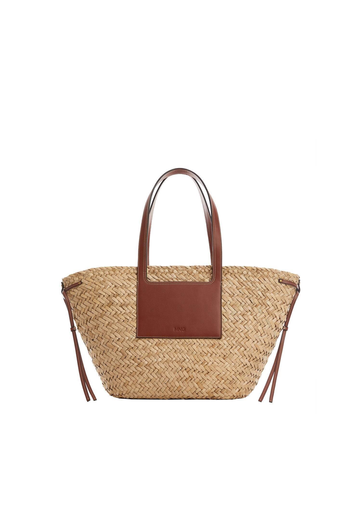 Brown Double Strap Basket Bag, , large image number 3