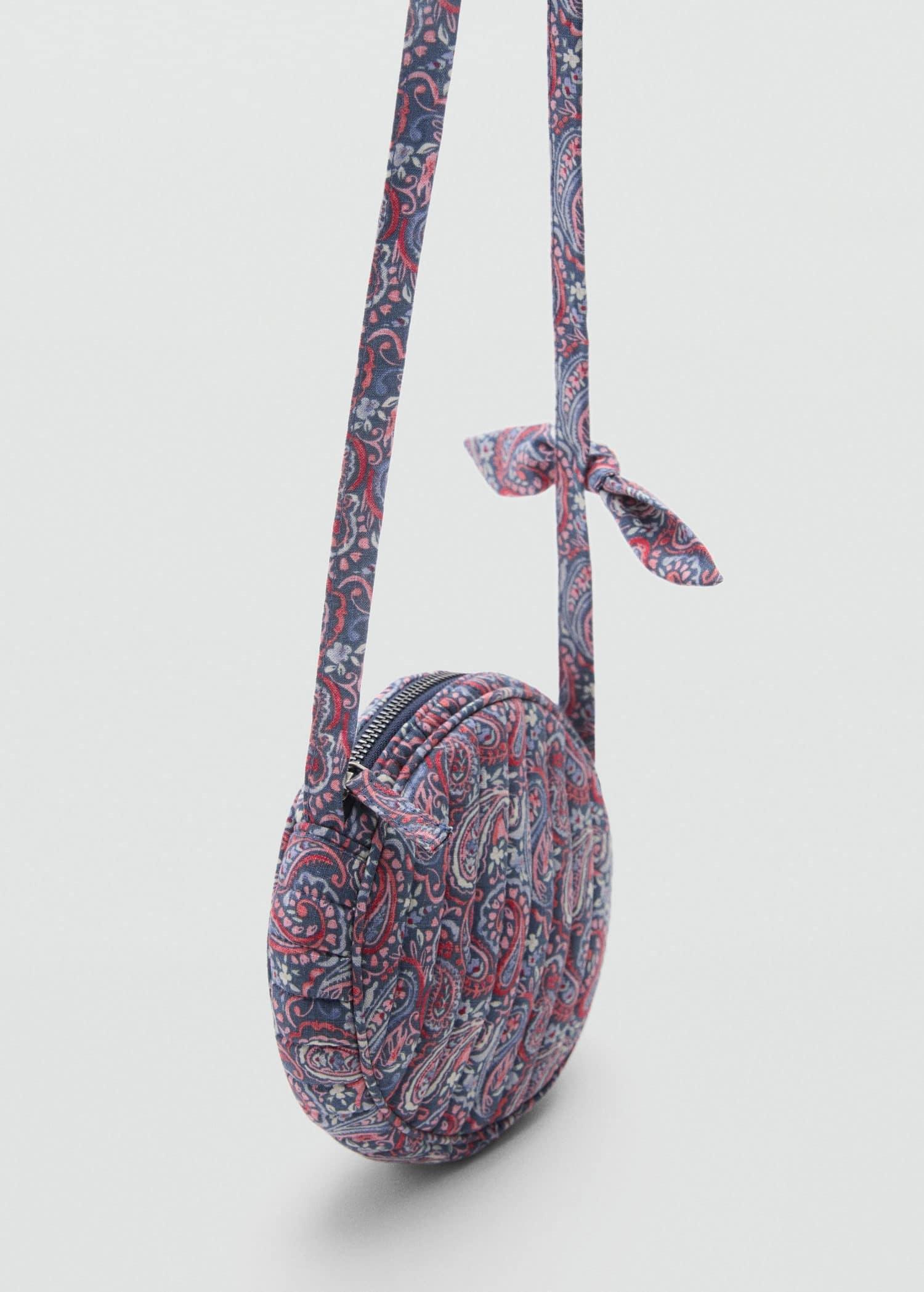 Blue Printed Round Bag, Kids Girls, , large image number 0