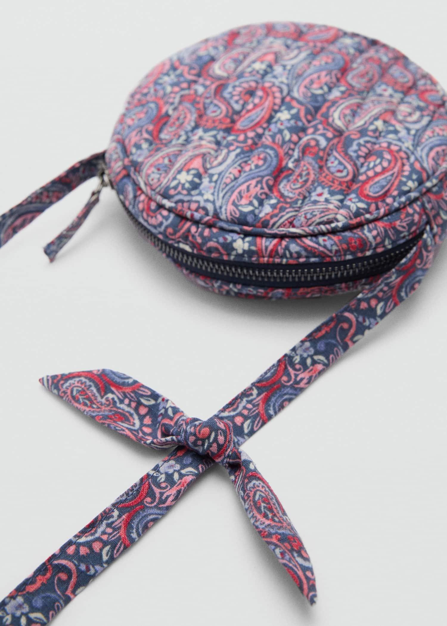 Blue Printed Round Bag, Kids Girls, , large image number 1