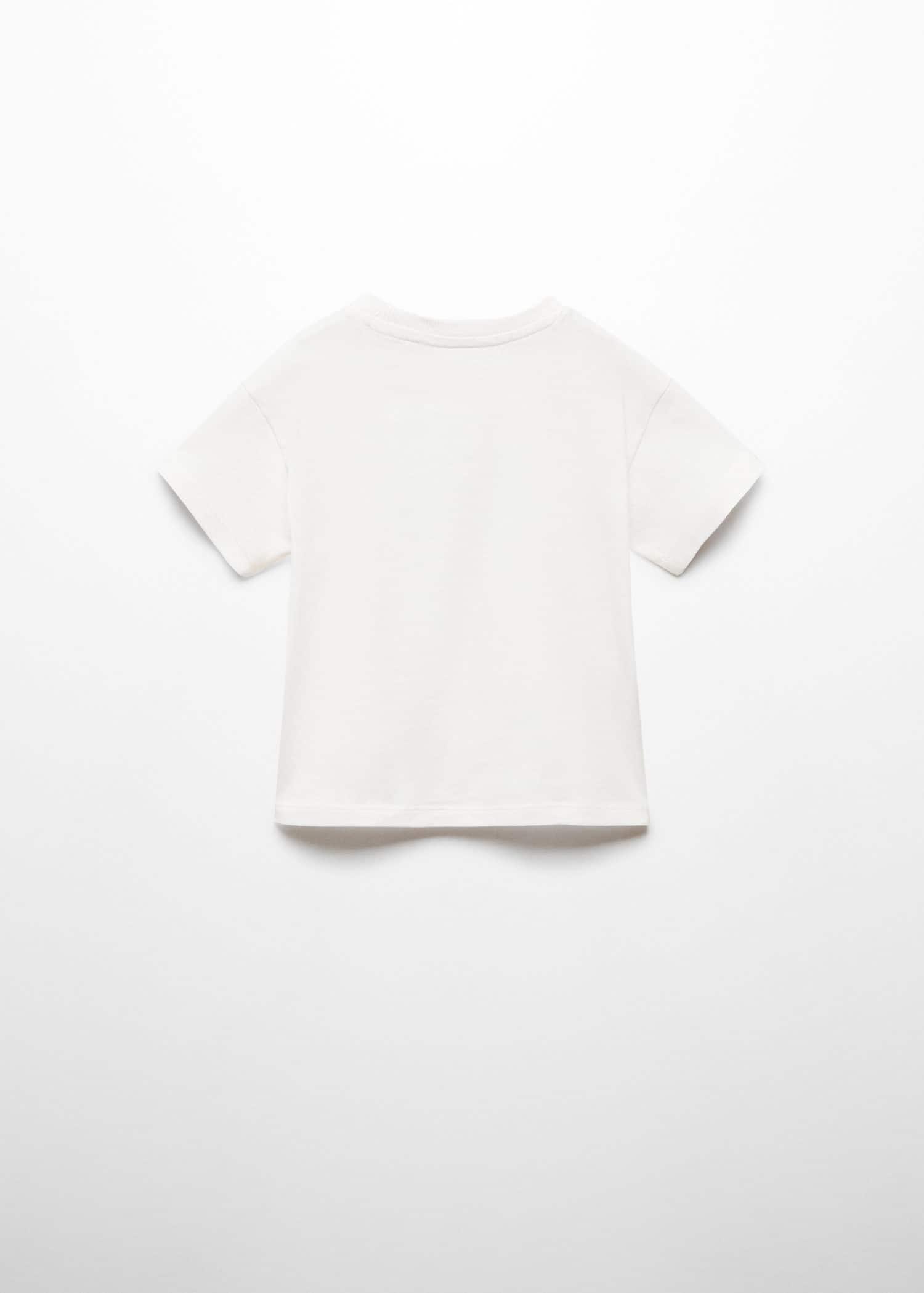 Mango - White Printed Message T-Shirt, Kids Boys