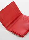 Mango - Red Wallet With Flap And Logo
