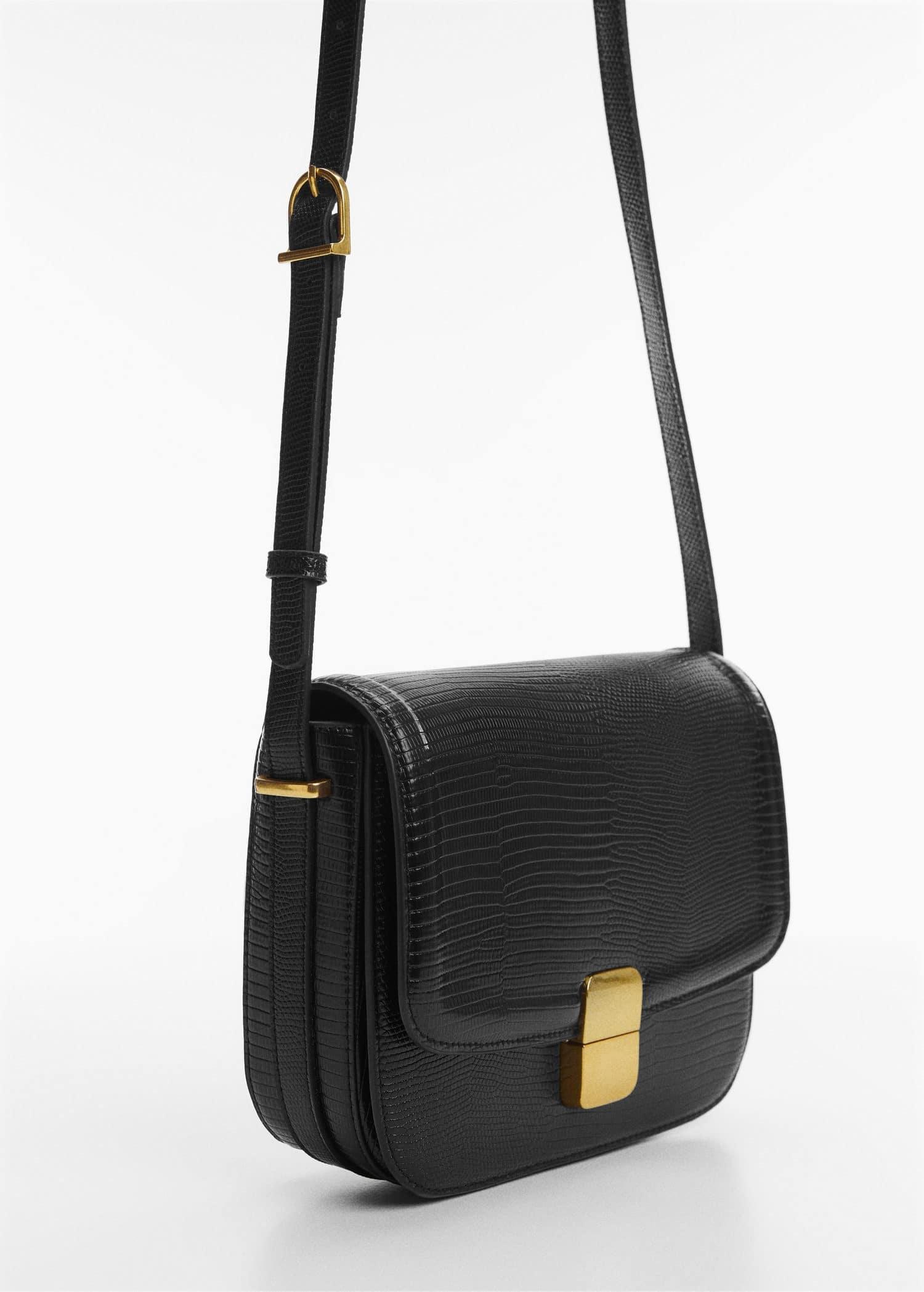 Mango black outlet croc bag