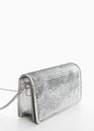 Mango - Silver Sequin Chain Bag
