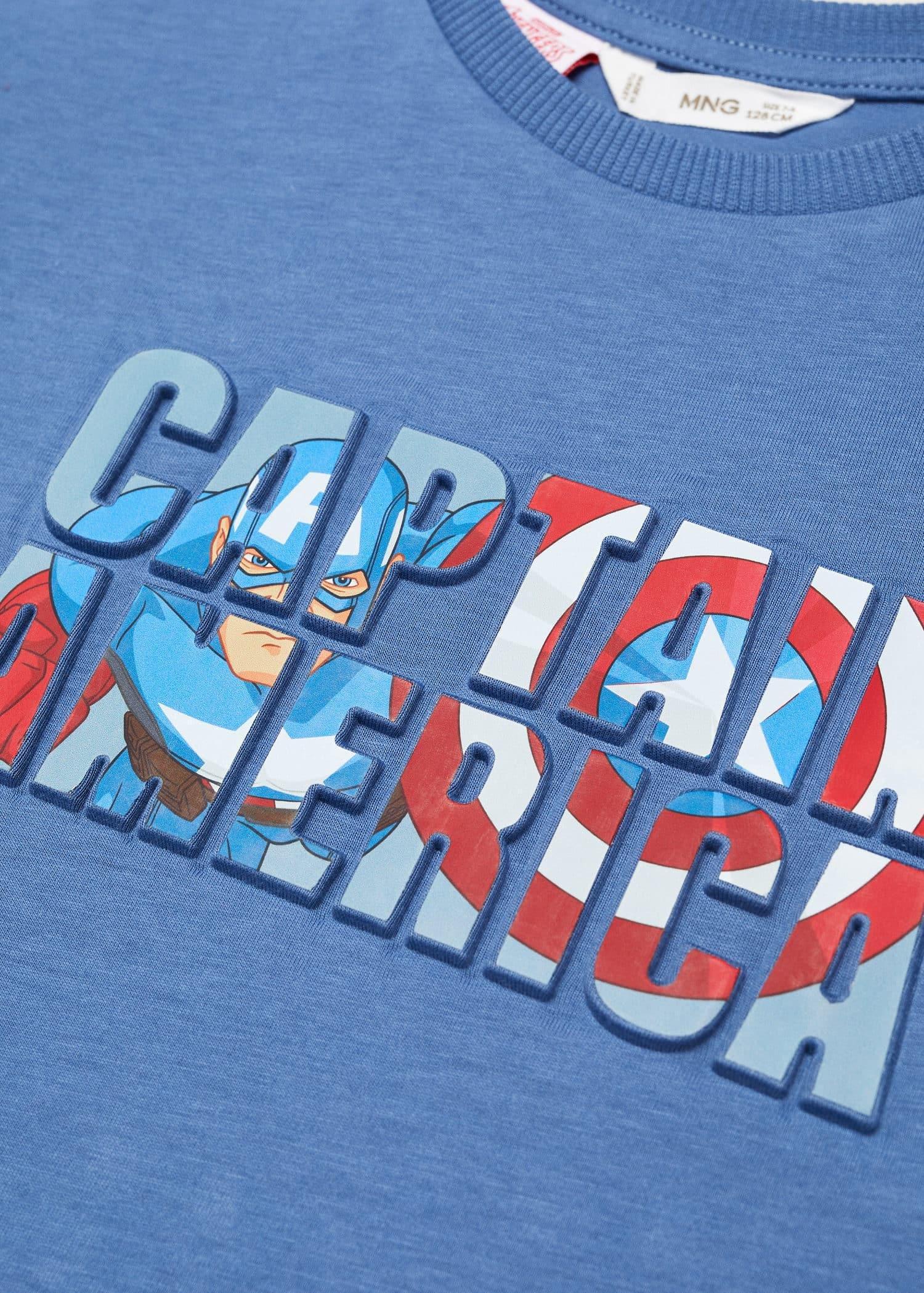 Mango - Blue Captain America T-Shirt, Kids Boys