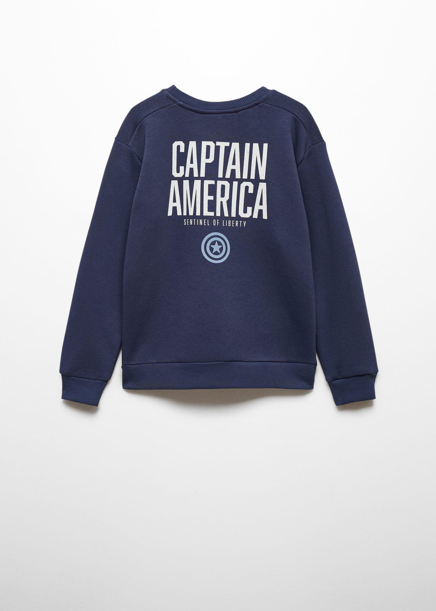 Mango - Navy Captain America Sweatshirt, Kids Boys