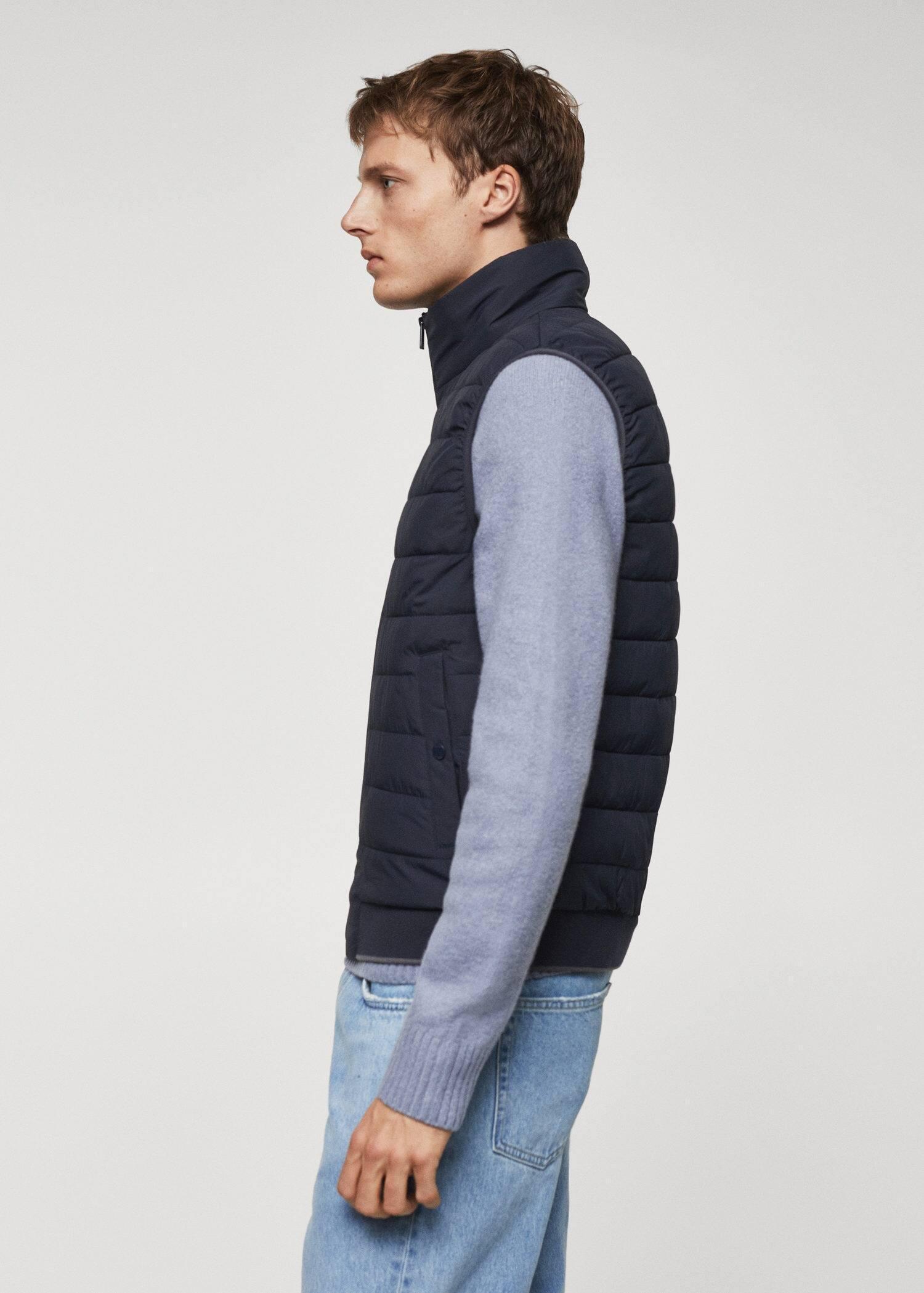 Mango - Navy Ultralight Quilted Gilet