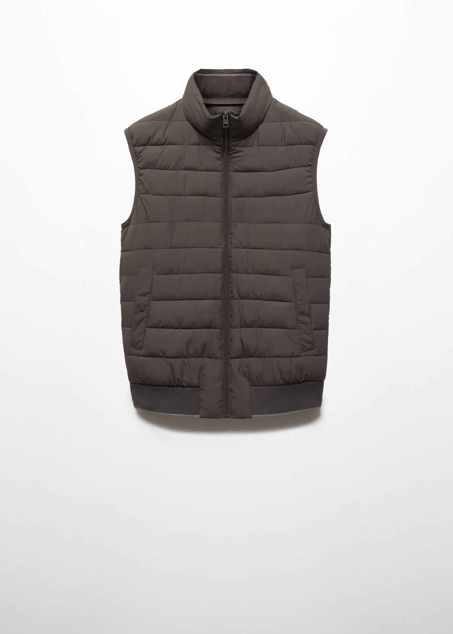 Mango - Grey Ultralight Quilted Gilet