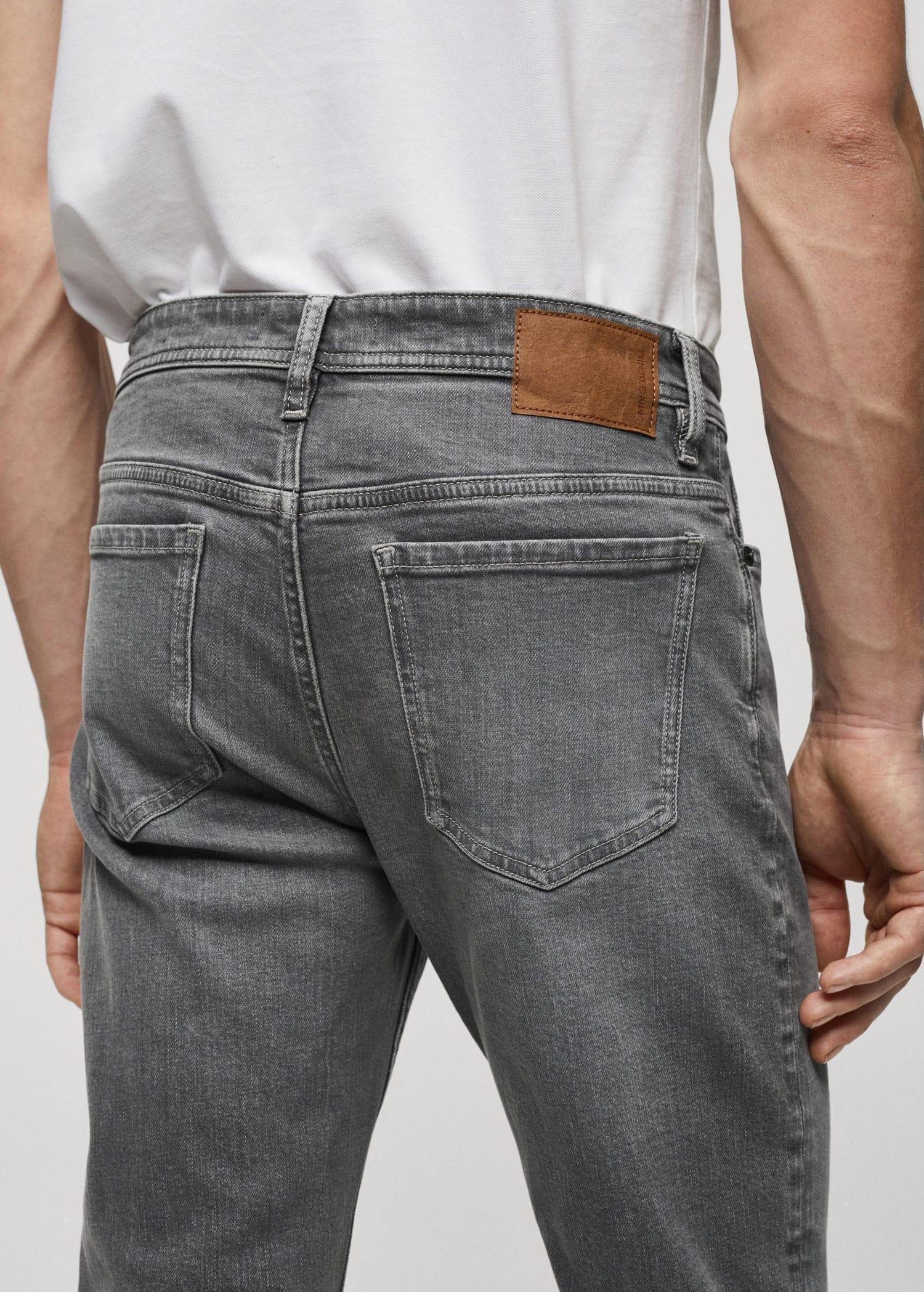 Mango - Grey Jan Slim-Fit Jeans